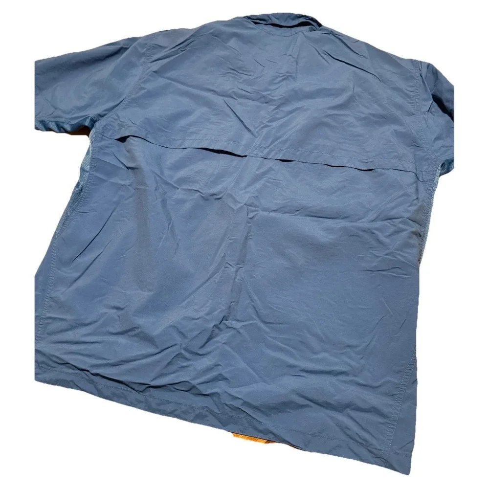 Mountain Hardware Shirt Mens‎ XL Blue Vented Button Up Outdoors Hiking Fish